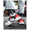 Herren Hohe Fleece-gefütterte Klobige Sneaker Colorblock Rutschfest Warm Lässige Sportschuhe