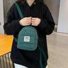 Korean Style Corduroy Backpack Handbag Women School Bags Casual Mini  Shoulder Bags  Girls