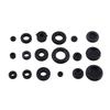 125 pcs 18 Sizes Rubber Grommet Kit Hollow Closed Wire Grommets Hole Plug