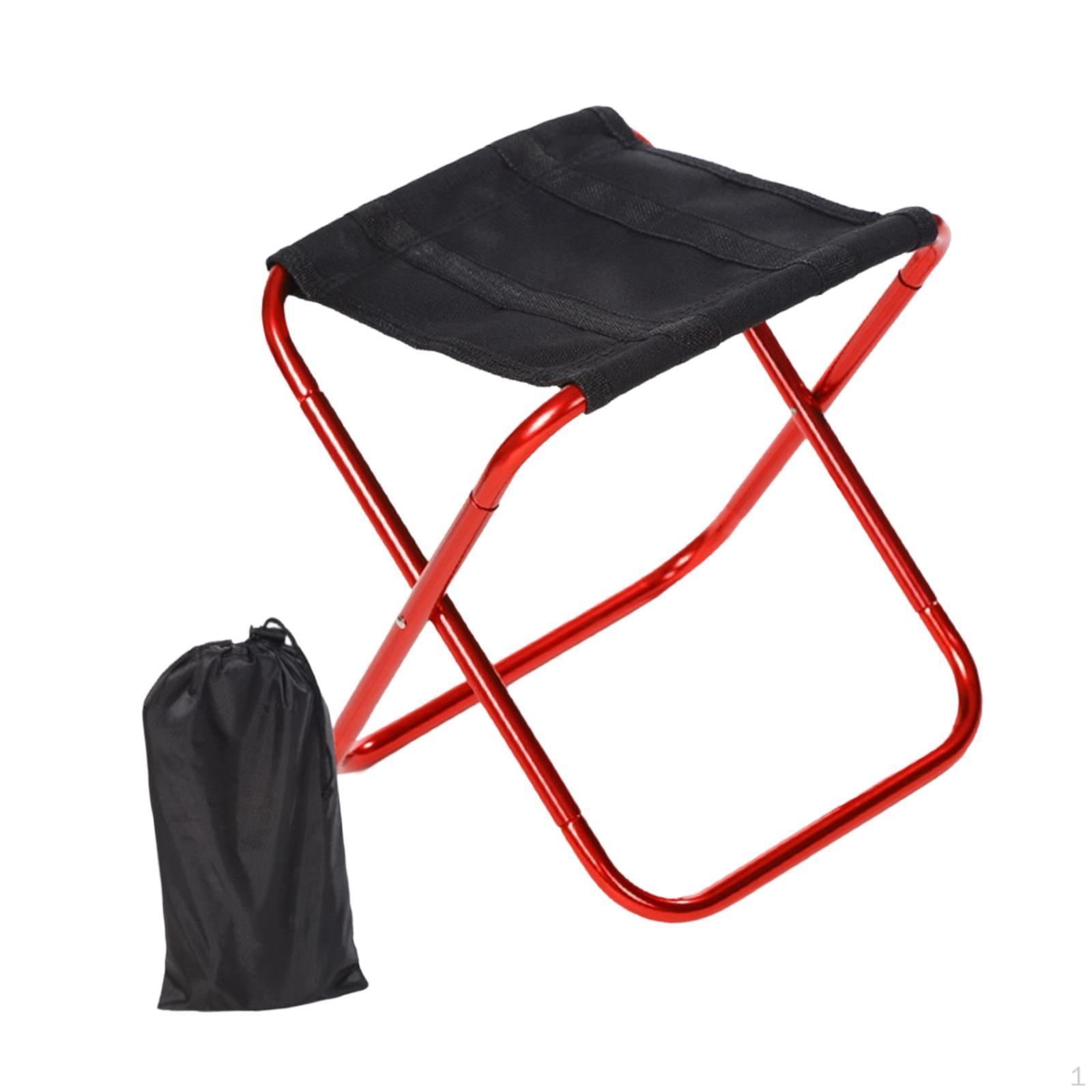 Folding Outdoor Stool, Portable High-end Multifunctional Chair, Lightweight And Easy to Carry красный