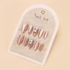 Verlaufende Bernstein-Goldfolie Abnehmbare Nagelsticker - Herbst/Winter-Kollektion