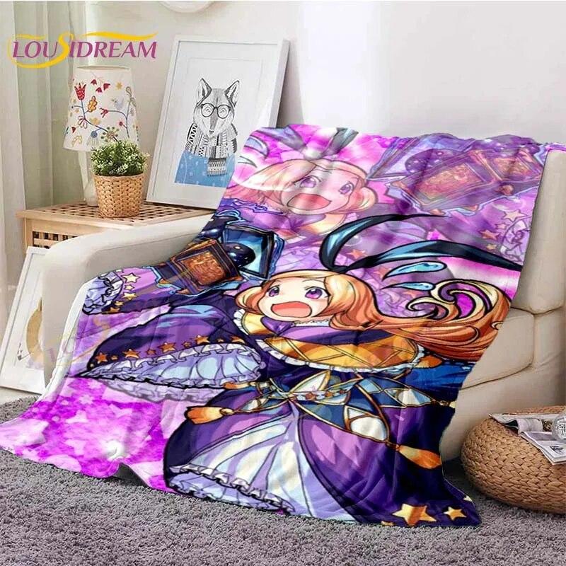 LoveUnholyc Decke RPG Decke Princess Connect Decke Spiel Anime Flanelldecke für Bett Sofa Reisen Weihnachtsdecke