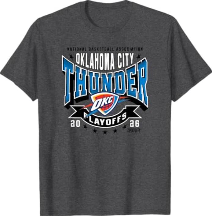 NBA Official 2026 Playoffs Oklahoma City Thunder Next T-Shirt M