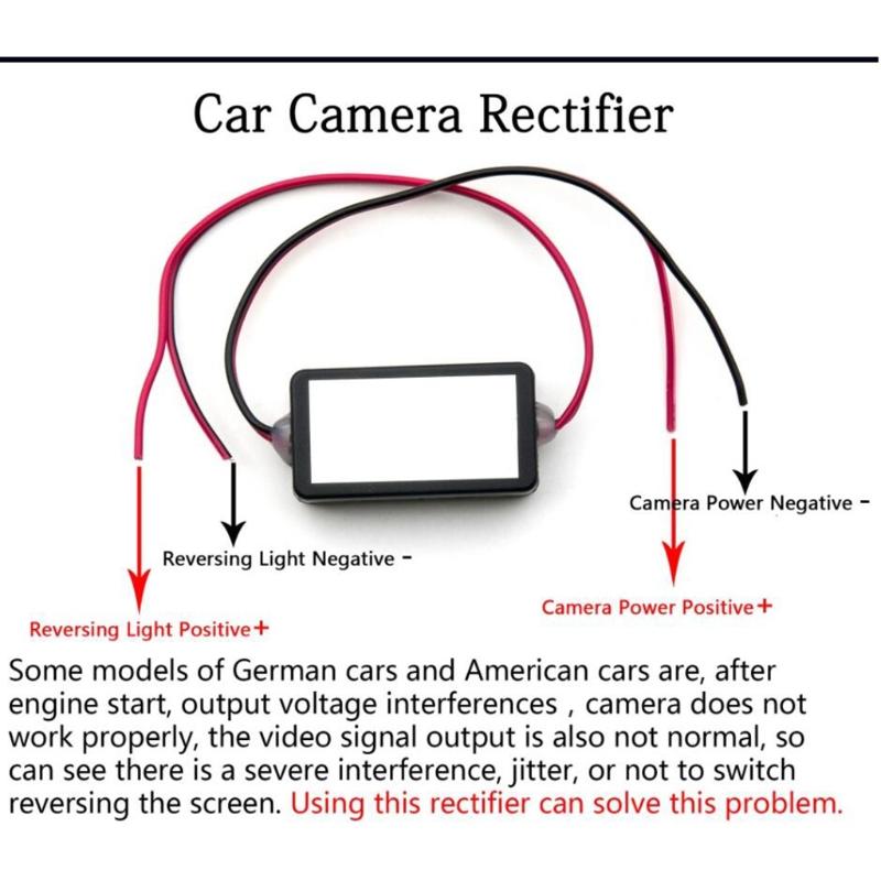 Power Filters Reverse Rectifier 12V Reactors Solve Rear View Camera Interference Relay Ripple Splash- Screen Ballasts