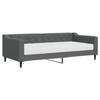 VidaXL Daybed with Mattress Dark Grey 90x200 Cm Fabric 3197409