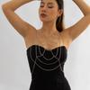 Jewelry Spider Web Body Chain Sexy Spider Web Thigh Chain Halloween Breast Chain  Party Decoration