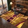 Brisbane Broncos Personalisierter Kristall-Samt-Teppich, Benutzerdefinierter Name Text Weicher Anti-Rutsch-Teppich für Wohnzimmer Schlafzimmer