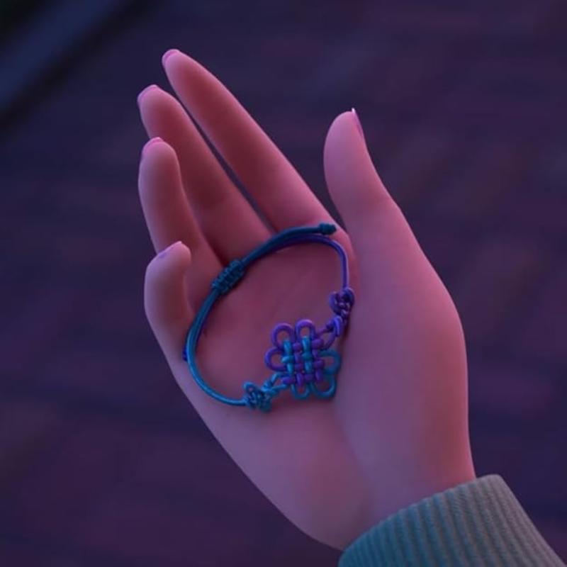 Anime Kpop Demon Hunters Rumi Cosplay Bracelet Handmade Woven Rope Chinese Knot Adjustable Bracelet Unisex Jewelry Accessories