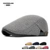 Knitted Wool Beret Autumn and Winter Men's Warm Forward Hat British Casual Cap Female Painter Hat Newsboy Hat