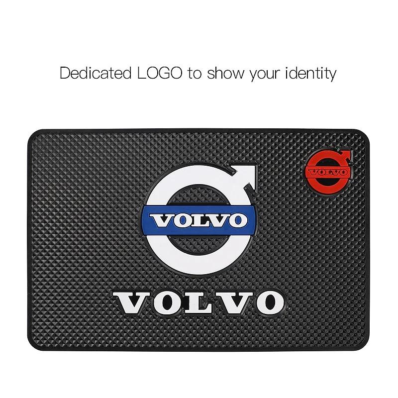 

Car Anti Slip Pad Auto Ornaments Storage Rubber Mat For Volvo Xc60 Xc90 V40 V60 S60 V50 V90 S80 C40 XC40 V70 XC70 C30 C70 EX90 чорний
