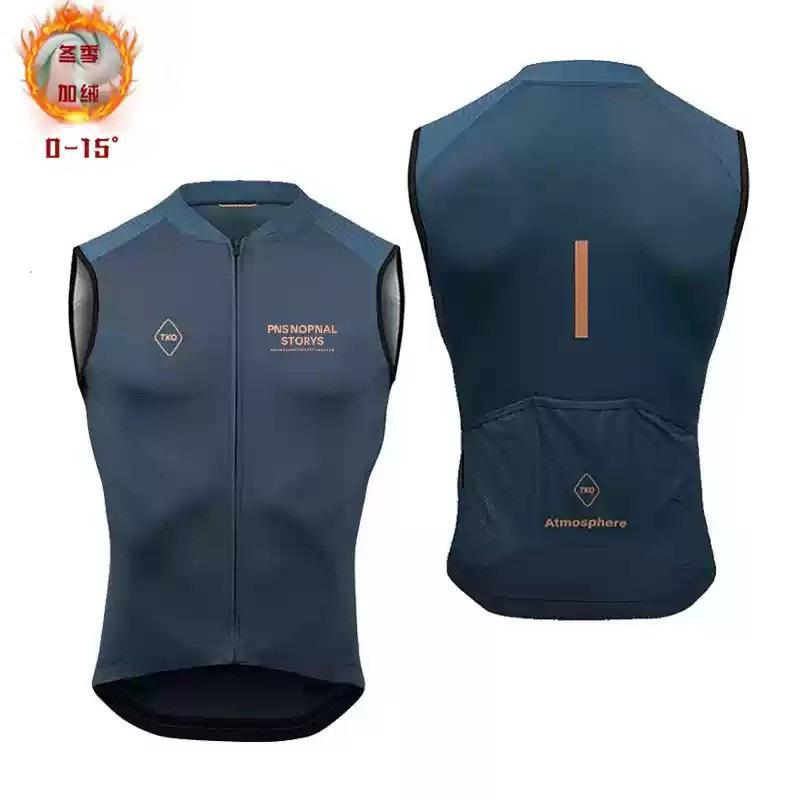 Cross-border autumn and winter PAS cycling suit cycling vest sleeveless road mountain bike windproof outdoor cycling versatile
