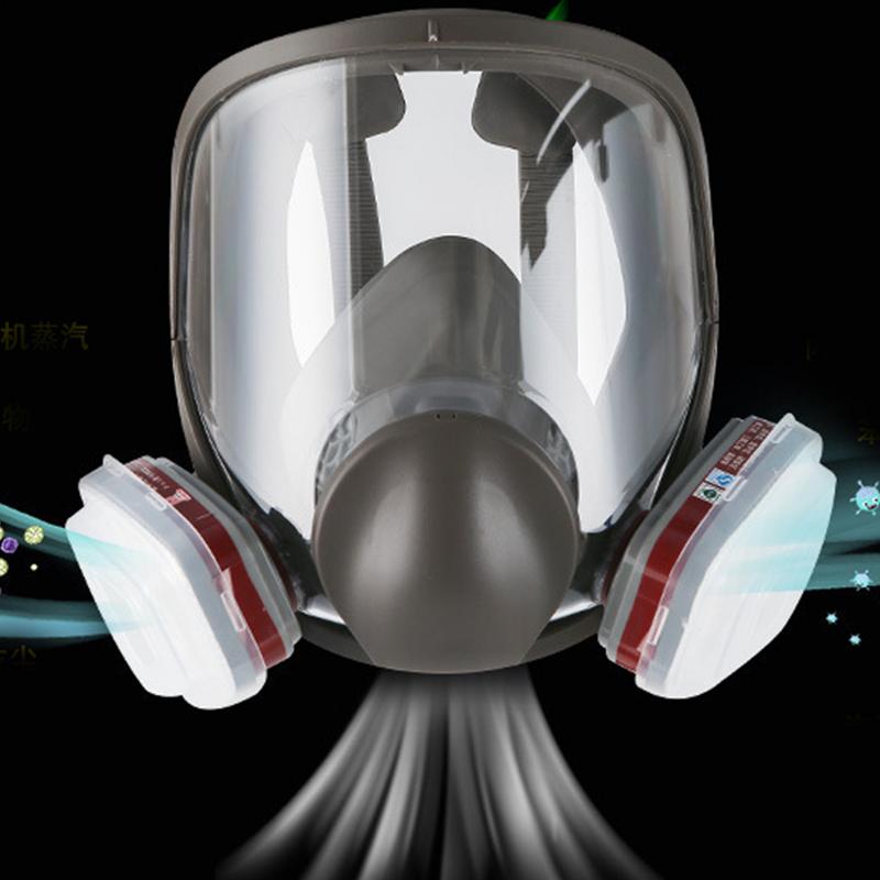 Anti-ceata 6800 Mască de gaz Vopsire industrială Pulverizare Respirator Siguranță Filtru de lucru Rezistent la praf Protecție completă cu formaldehidă
