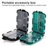 Double-sided Fishing Lure Box 10 Compartments Portable Multifunction Fishing Accessories Soft Hard Bait Hook Angling Tools Gear Organizer Case