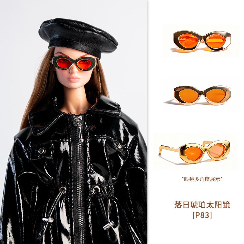 Latest 1/6 Supermodel Doll Glasses Simulation Glasses Plaything Accessories Fashion Dark Sweet Cool Sunglasses Jewelry For 29-32Cm Dolls