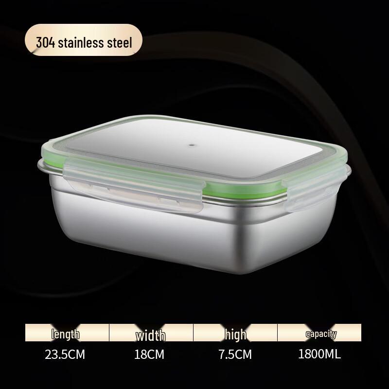 GOWKE 304 Stainless Steel Microwaveable Food Storage Container Set