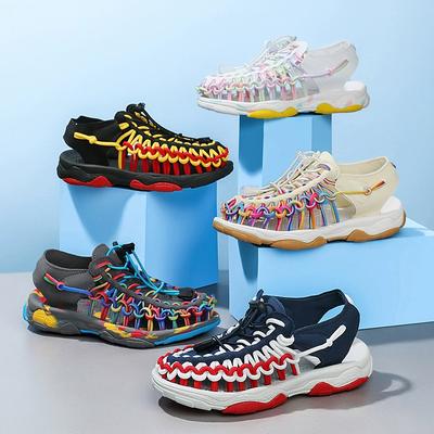 Summer Girls' Braid Baotou Children's Shoes Children's Beach Shoes Small and Medium-sized Children's Non-slip Children's Shoes Boys' Sandals