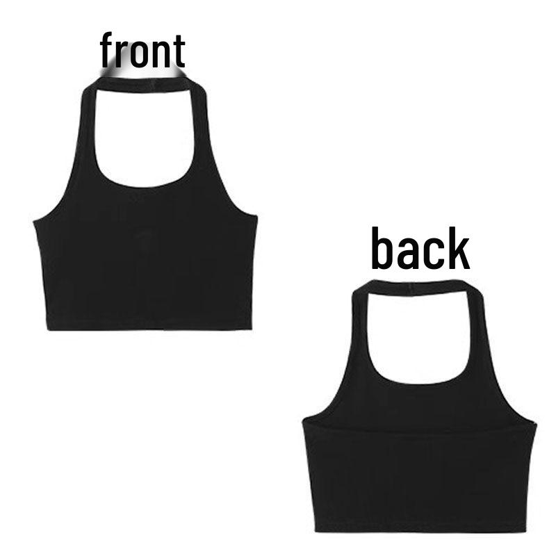 Women s Pure Cotton Long Sleeve Off-Shoulder Slim-Fit T-Shirt - Early Autumn Style Black [Camisole]