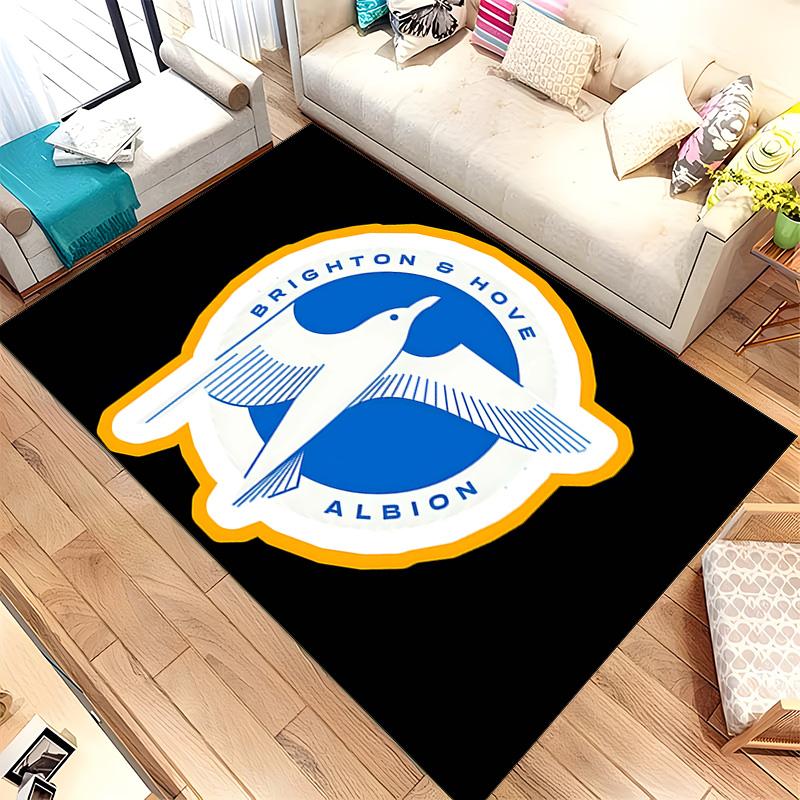 Brighton & Hove Albion Football Club (1) Rug Suitable For Living Rooms Bedrooms Computer Rooms Dining Areas And Placement Under Tables And Chairs Also
