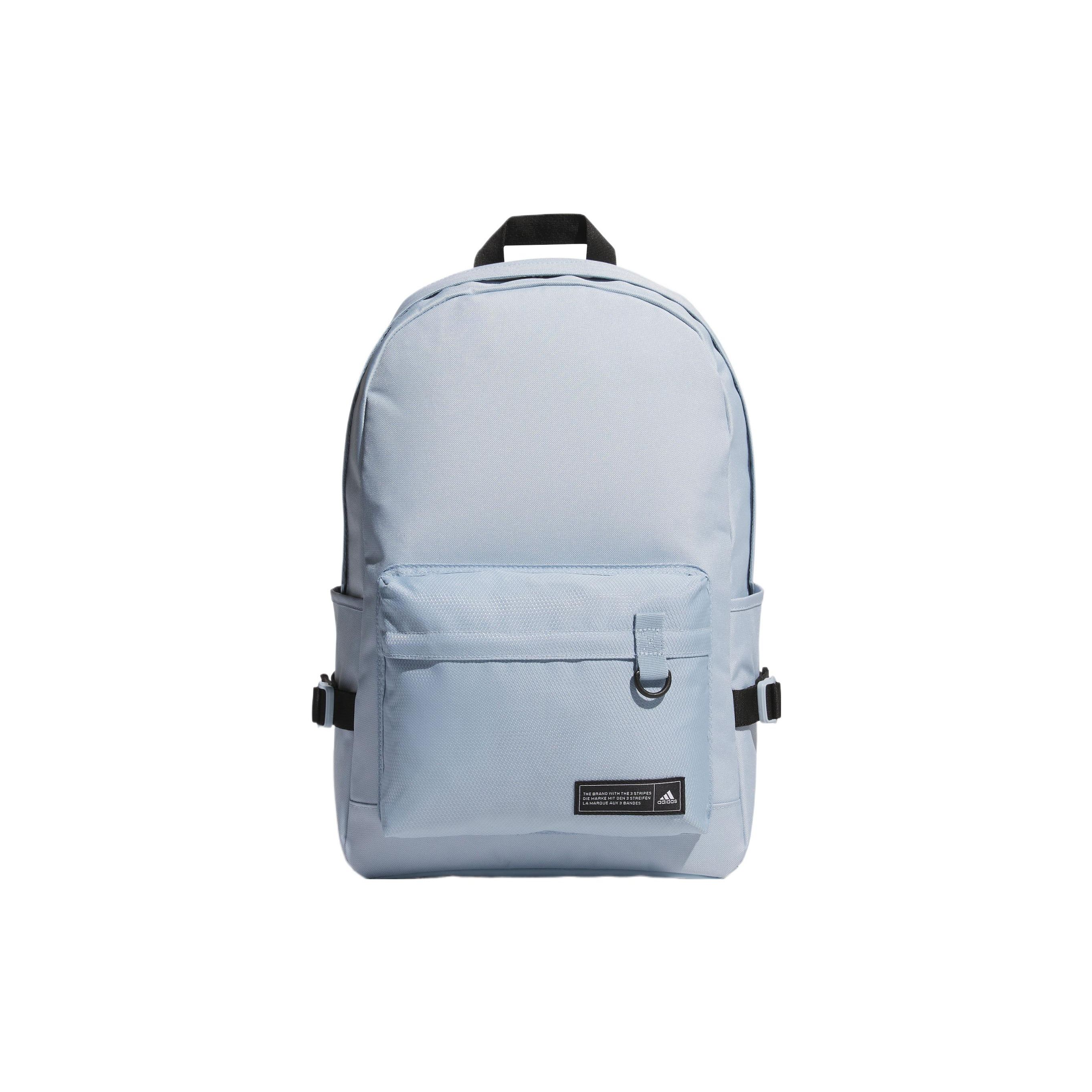 Adidas Logo Recycled Polyester Backpack Unisex Backpacks Light-Blue IK7318 Light Blue