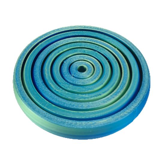 Interstellar Decompression Toy, Gradient Macaron Color Spiral Ring, 3D Printing Vortex Stress Relief Fidget Toy, for Kids Adults Gifts