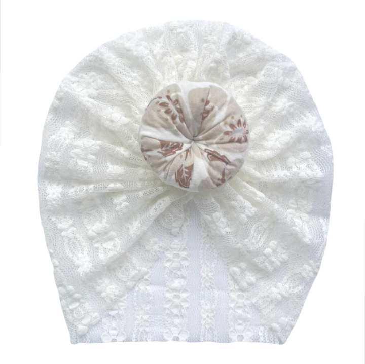 Summer Lace Donut Baby Hat: Cute & Breathable Newborn Pullover