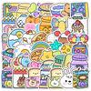 50 Sparkly Expression Doodle Stickers - Waterproof Decorative Art for Phone & Computer