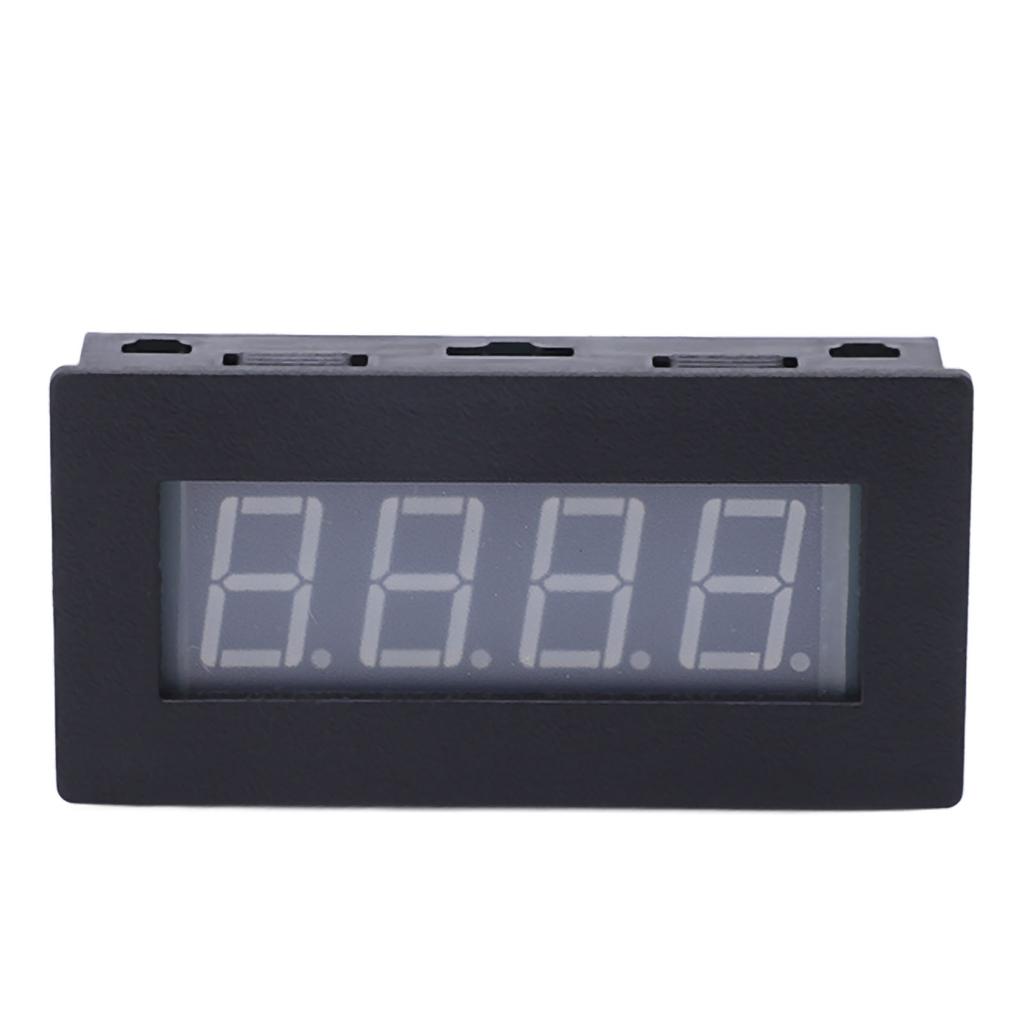 4 Digit LED Display Tachometer Multifunctional RPM Rotation Speed Tester with Cable DC 8‑15V Red Backlight