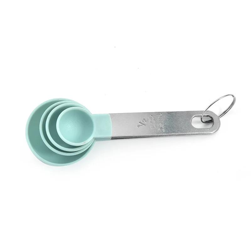 4/8PCS/Set Plastic Multi Purpose Measuring Cup Measuring Spoon Stainless Steel Handle With Graduated Measuring Baking Tools