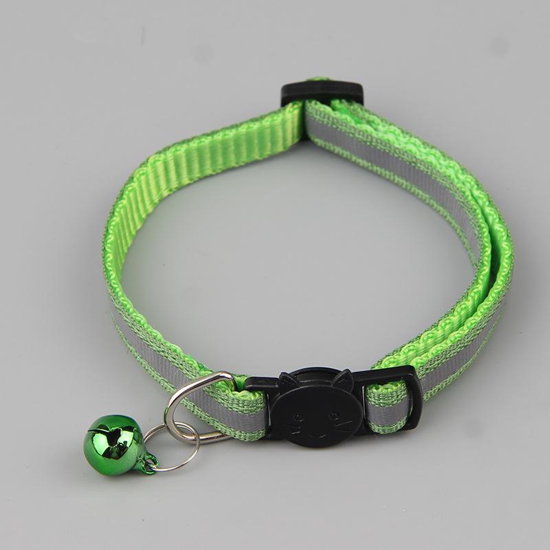 9 Colors Reflective Cats Bells Collars Adjustable Dog Leash Pet Collar for Cats and Small Dogs Pet Supplies