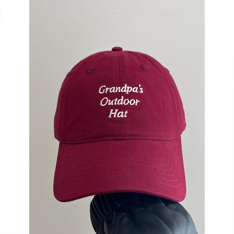 

Baseball Cap Men Women Embroidered Letter Wide Brim Sun Hat For Casual Wear красный