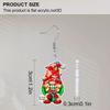 Christmas Gift Acrylic Women's Fashion Drop Earrings, Cute Take A Gift Gnome Shape Design Earrings Jewelry for Holiday Party Wear