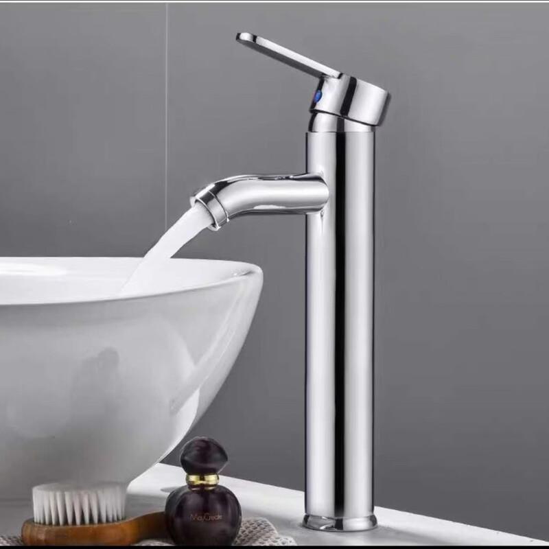 TLXT Tall Stainless Steel Hot & Cold Basin Faucet