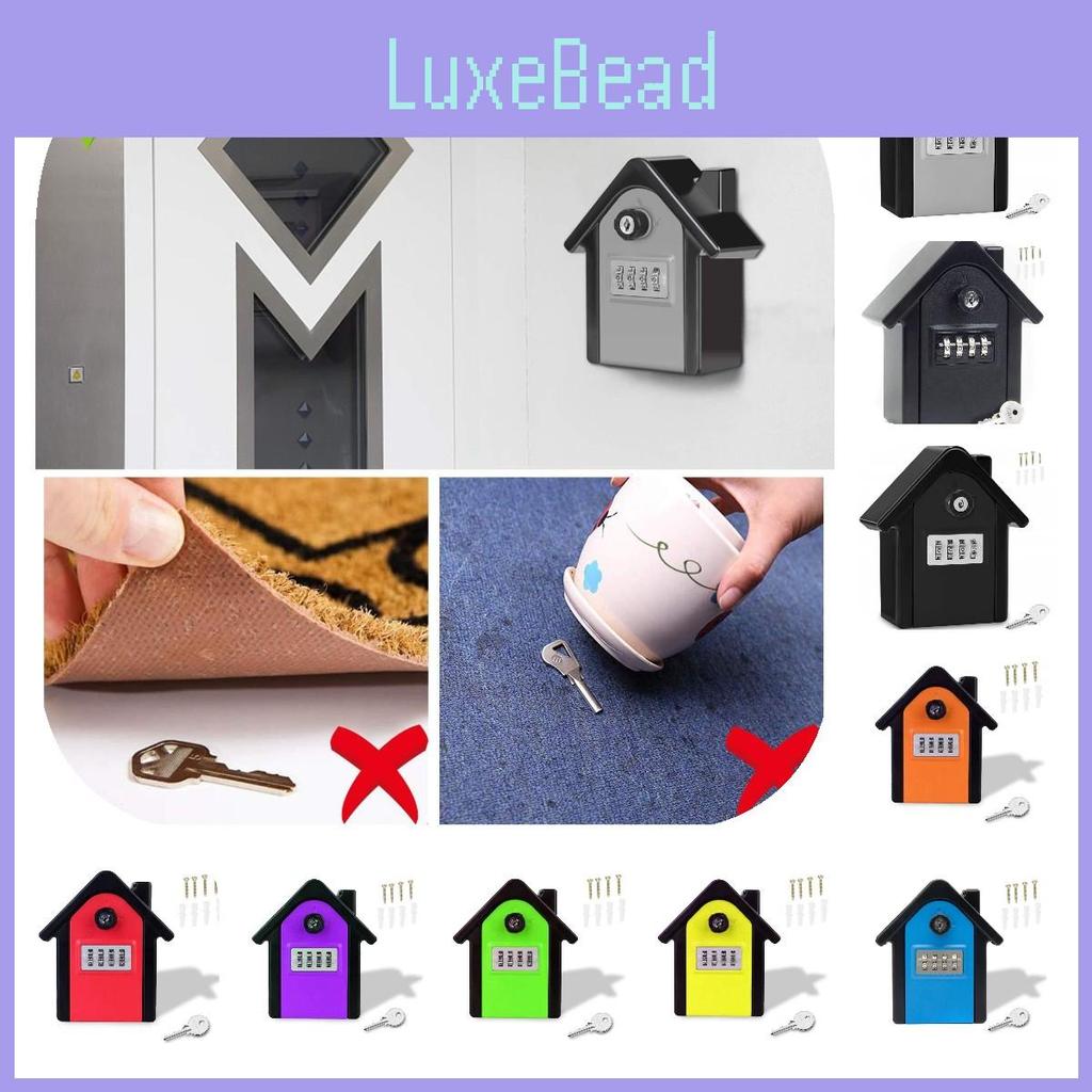 Box Key Lock Extra Safe Outdoor Large Capacity Wall Mounted 4 Combination Digit