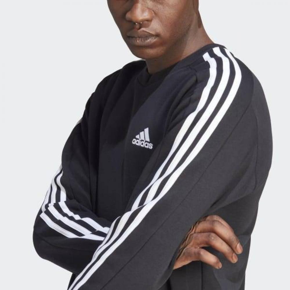 Adidas Unisex Cozy Essential Fleece 3s Sweatshirt With Eco Friendly Materials