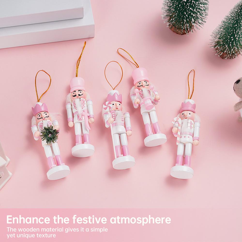 12CM Nutcracker Puppet Soldier Christmas Decoration New Year Gift Friends Home Table Office Decoration Child Doll Toys Pendant