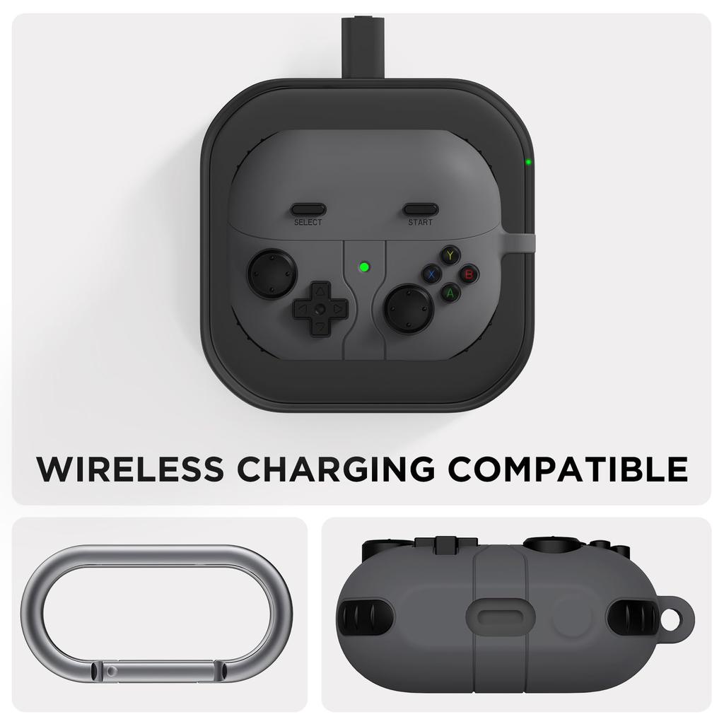 for New Galaxy Buds3 FE (2025) Case Cover Shockproof For Galaxy Buds 3 FE Protective Hard Cover Shell with Keychain&Cleaning kit