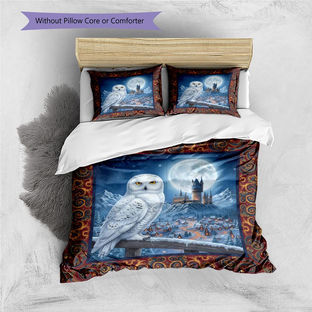 Cartoon Pattern Bedding Quilt Set Quilt Cover Pillowcase Home Decoration Birthday Gift (1 * duvet cover + 2 * pillowcase, without core)