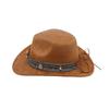 Ethnic Style Accessories Upturned Edge Felt Cowboy Hat Ethnic Style Suede Performance Dance Jazz Top Hat