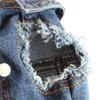 Haustier Retro personalisierte Jeansjacke Hundekleidung kleiner Hund Frühling Herbst Winter