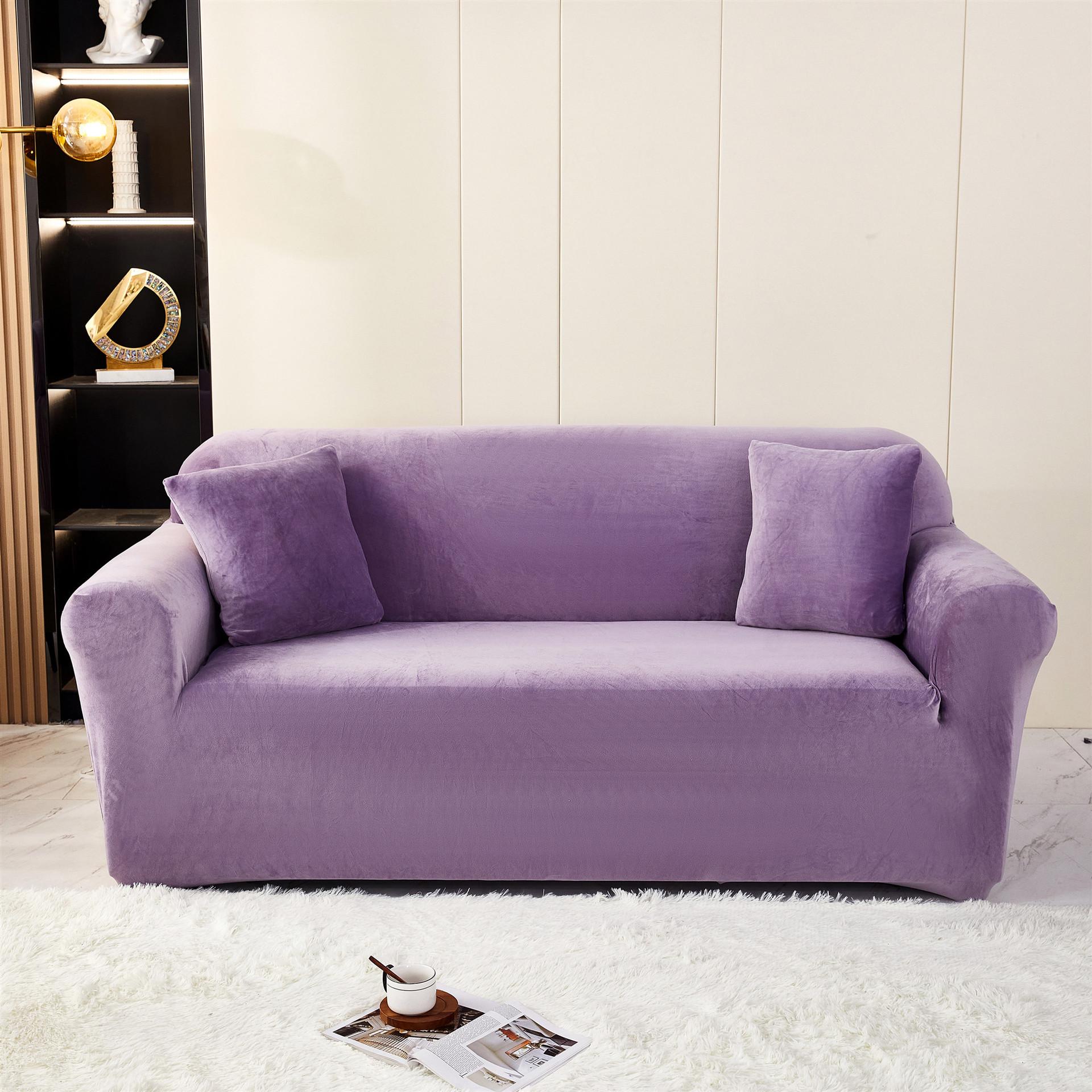 

Sofa Slipcover Set - Silver Fox Velvet Stretch Wrap for Single and Multiple Chairs 1-Seater вина червоного кольору