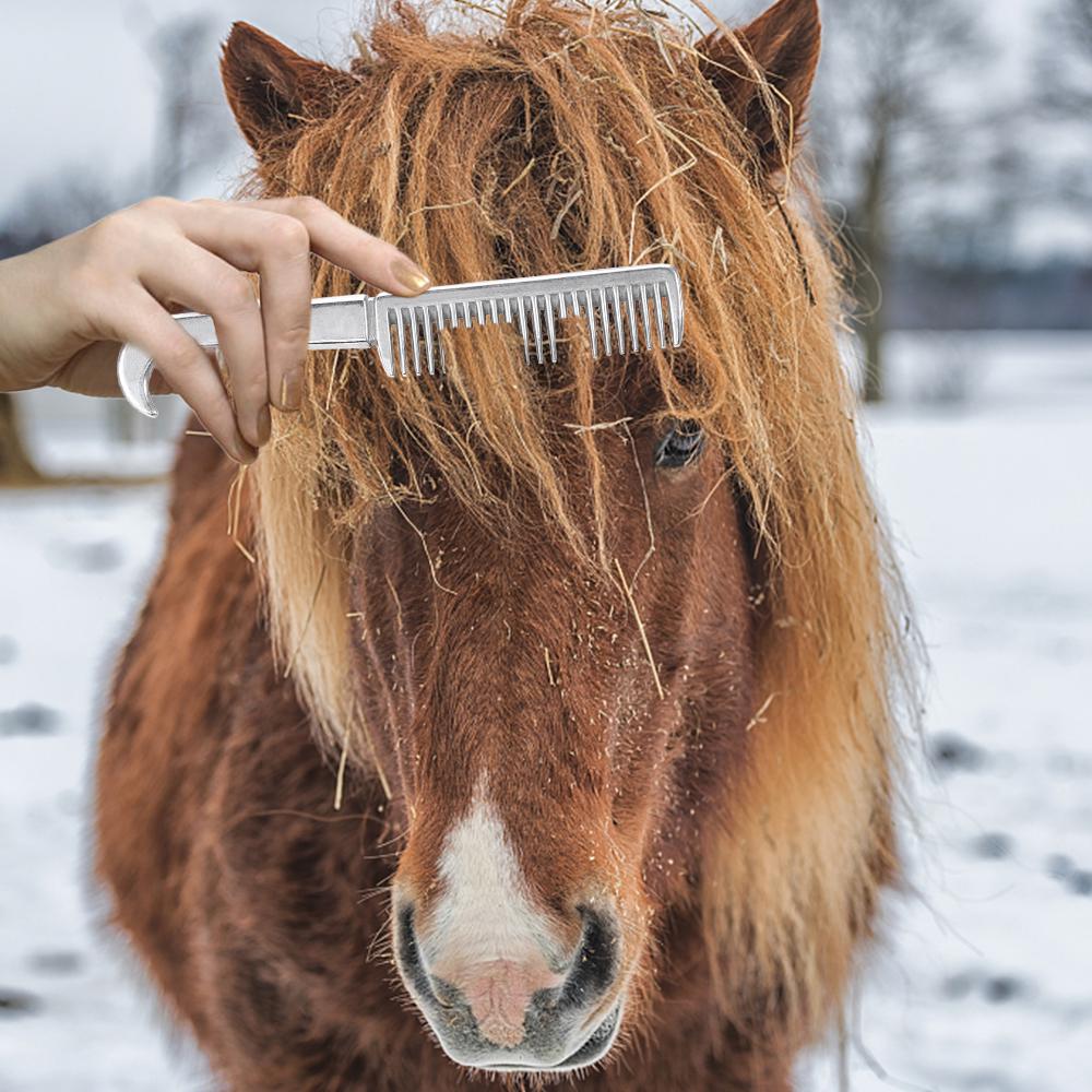 Pettine Per Cavalli In Lega Di Alluminio – Per Criniera E Coda, Rimuove Nodi E Sottopelo - 2