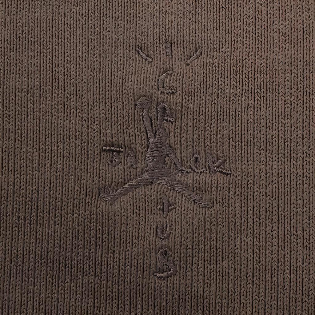 Jordan X Travis Scott Collaboration Lace-Up Fashion Straight-Leg Knit Joggers Men Joggers Mongolian-Fur-Brown DZ5509-275