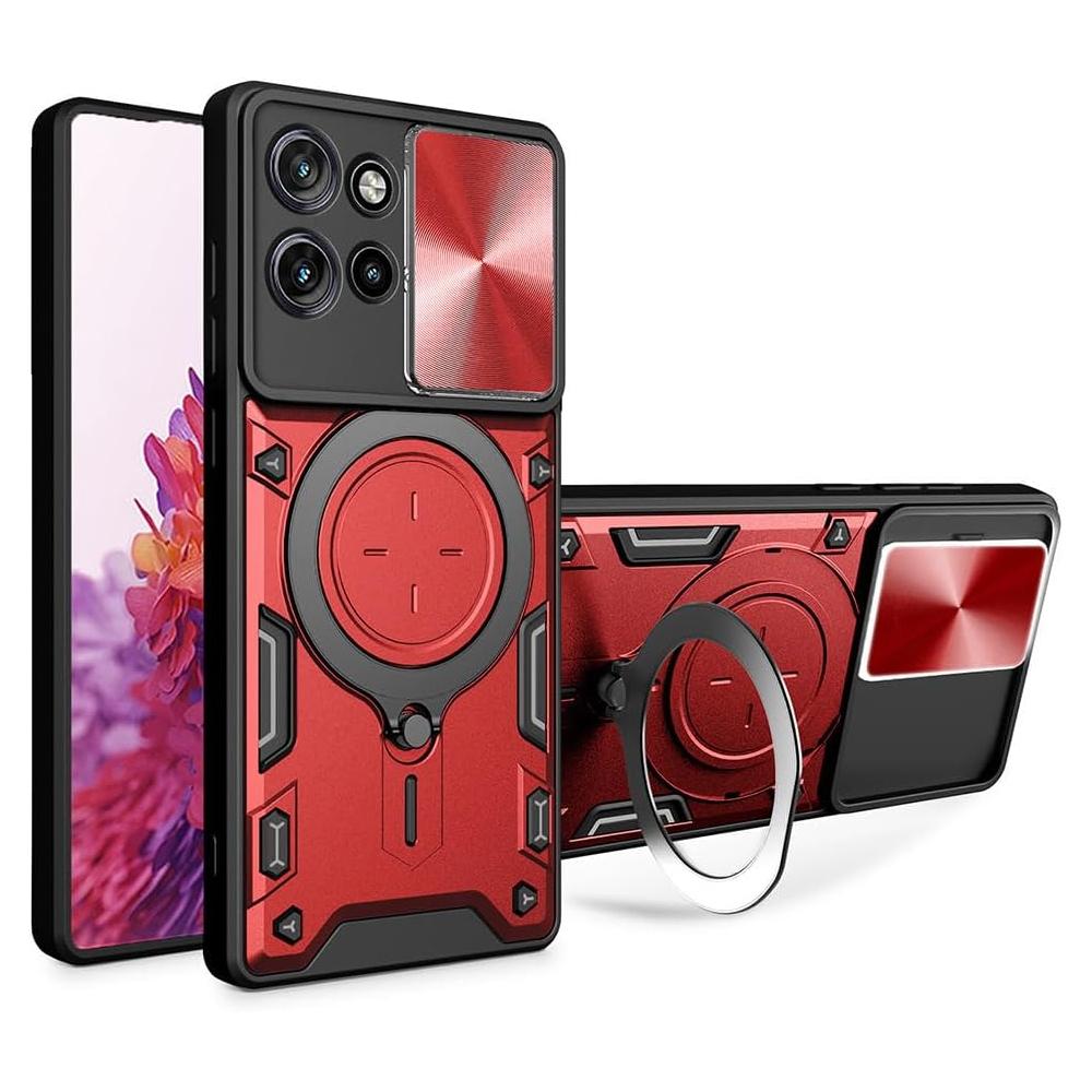

Protective Case For Motorola Moto G75 G35 G55 G85 5G G05 G15 E15 Cover Ring Stand Holder Lens Protection Fundas Coque Capa Moto G35 5G