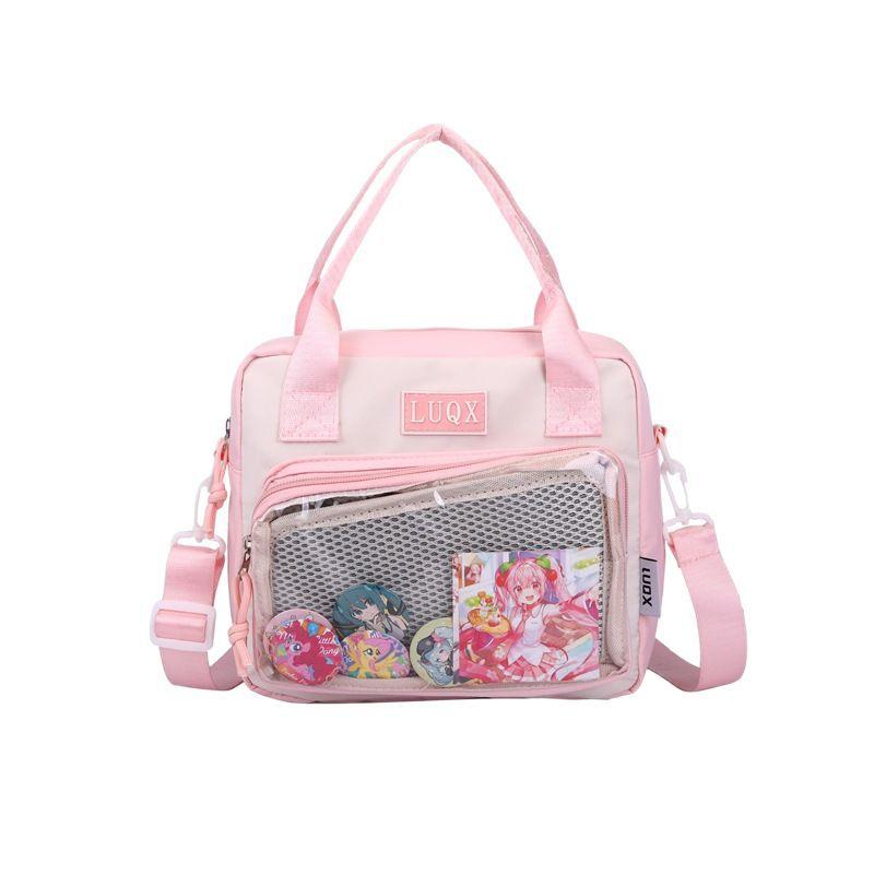 Japanese Girl JK Two-dimensional Yuan Small Food Transparent Pain Bag Versatile Soft Girl Portable Messenger Bag College Wind Pain Bag