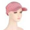 Classy Summer Sunscreen Turban Cap Headband Solid Color Hair Wrap Nursing Cap Headwear Sleeping Cap for Friends