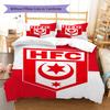 Pościel z wzorem Hallescher FC, Zestaw kołdry Poszewka na kołdrę Poszewka na poduszkę Domowy Prezent Urodzinowy (1 * poszwa na kołdrę + 2 * poszewki na poduszki, bez rdzenia)