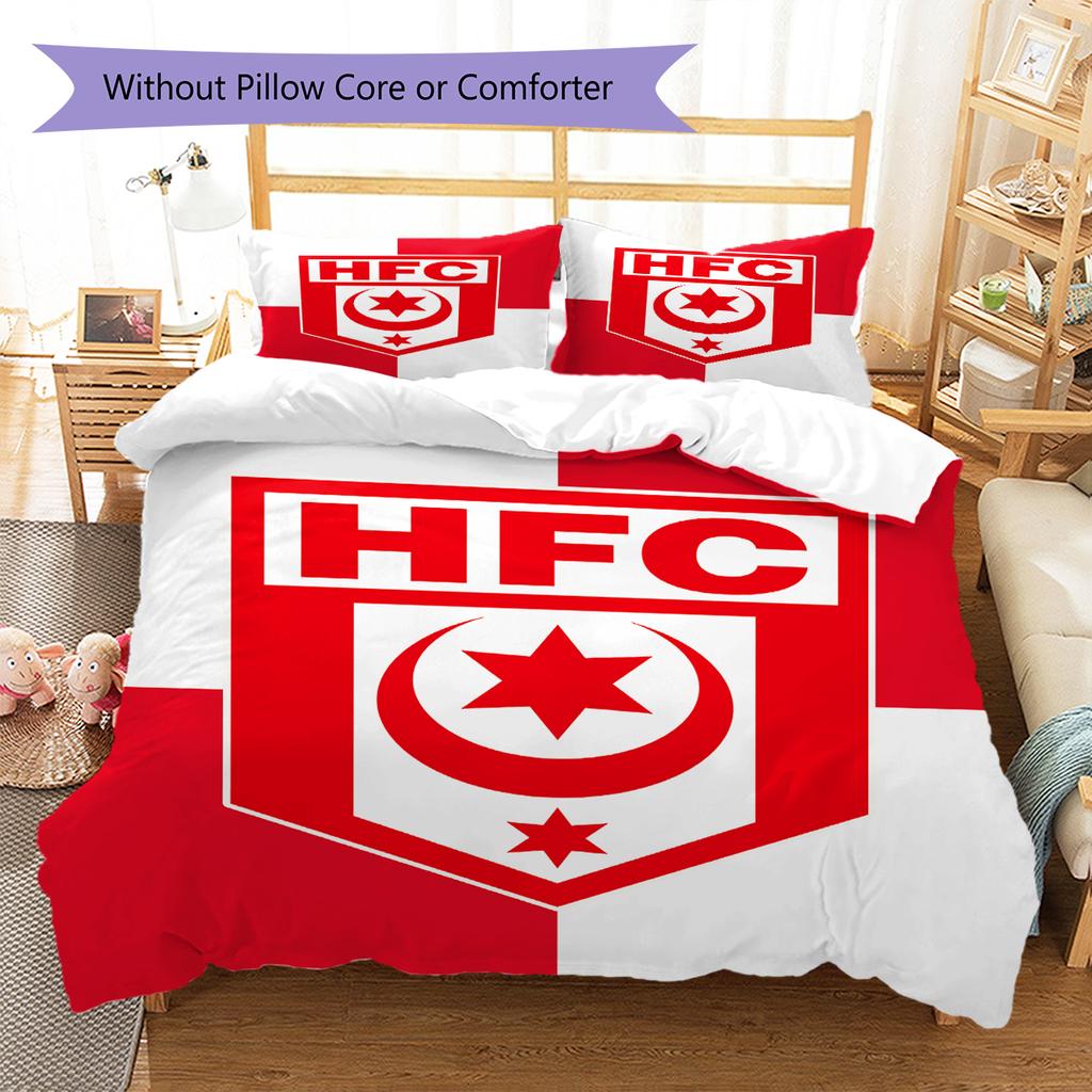 Pościel z wzorem Hallescher FC, Zestaw kołdry Poszewka na kołdrę Poszewka na poduszkę Domowy Prezent Urodzinowy (1 * poszwa na kołdrę + 2 * poszewki na poduszki, bez rdzenia)