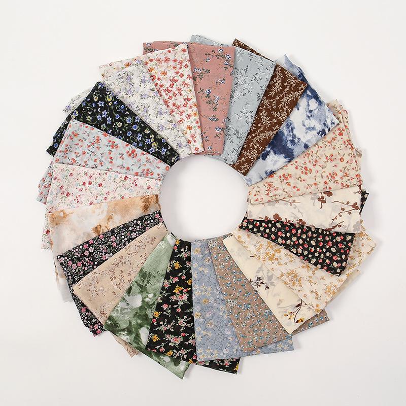 180*70cm Unique Women's Floral Scarves Lightweight Sheer Silky Feeling shawl Chiffon Flowers Printed Scarf