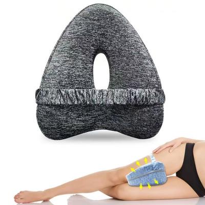 Herzförmiges Memory-Schaum-Beinkissen mit Kissenbezug
