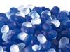 Matsuno Hobby Decorative Glass Beads, Frosted Glass Drops (approx. 17 X 8 Mm), 1 Bag (approx. 1 Kg), CobaltClear, D5203